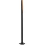 EGLO Barbotto Vloerlamp - GU10 - 136,5 cm - Zwart/Bruin - Staal/Hout