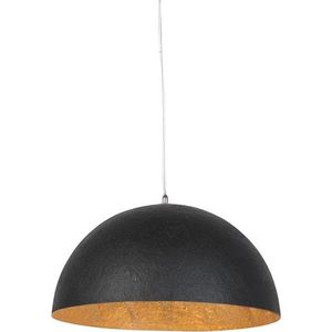 QAZQA magna xingjin - Moderne Hanglamp - 1 lichts - Ø 500 mm - Zwart Goud - Woonkamer | Slaapkamer | Keuken