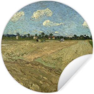 Behangcirkel - Kunst - Van Gogh - Oude meesters - Vintage - Zelfklevend behang - Cirkel behang - Behangsticker - Woonkamer decoratie - Behangcirkel zelfklevend - 30x30 cm - Wandcirkel - Muurcirkel - Rond behang