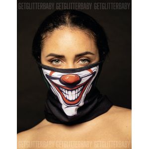 GetGlitterBaby® - The Joker Masker Halloween / Face Shield Scary Skull Clown Mask / Kol Sjaal Motormasker / Skimasker Motorsjaal Nekwarmer / Snowboard Bandana