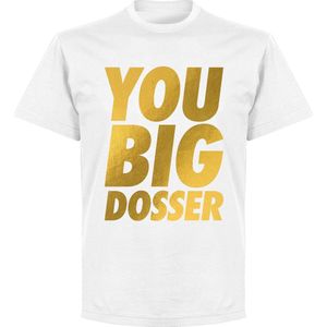 You Big Dosser Goud T-shirt - Wit - 3XL