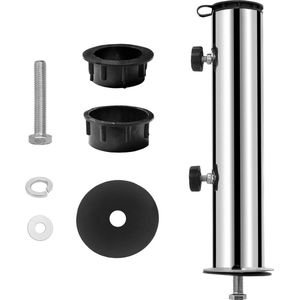Universele standbuis voor granieten parasolstandaard - Roestvrijstaal - 30/40kg.