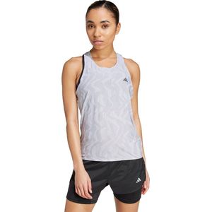adidas Performance Ultimate AIRCHILL Engineered Running Tanktop - Dames - Grijs- S