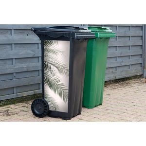 Container sticker Plant - Groen - Natuur - Wit - 44x98 cm - Kliko sticker