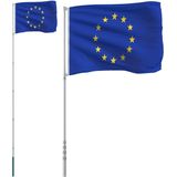 vidaXL-Vlag-met-vlaggenmast-Europa-5,55-m-aluminium