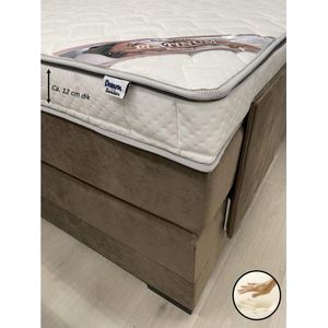 Topper Platinum 100x190 - 12 cm dik - Bamboo Hoes - Nasa Traagschuim - Topdekmatras