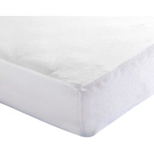 Inch Matrasbeschermer - Polykatoen - (hoekhoogte 27 cm ) White - B 140 x L 200 cm - 2-persoons Waterdicht - Geschikt voor Standaard Matras - DHFLPOL140200-B 140 x L 200 cm