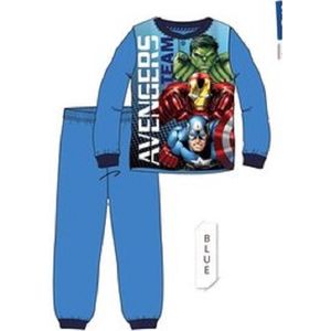 Avengers Team pyjama - lichtblauw - Avengers fleece pyama - maat 104