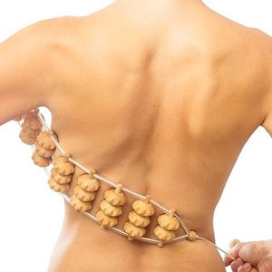 Accessories Massage Massage-Apparaat Rug Massageroller Rugmassage-Apparaat Met Handvat Roller Van Hout 120 cm (40 x 7 cm Roloppervlak)