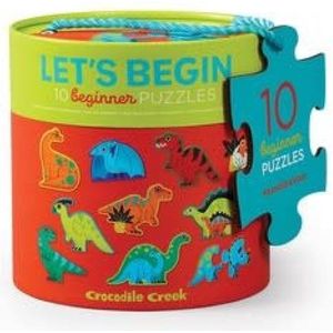 Crocodile Creek laten we beginnen puzzel Dinosaurussen - 10 puzzels a 2 stuks