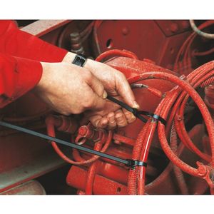 Wurth - Kabelbinder KBL1 PA kunststof vergrendeling - Kabelbinder KBL 1 gemaakt van polyamide met kunststof tong x 100 st Lengte 280 mm