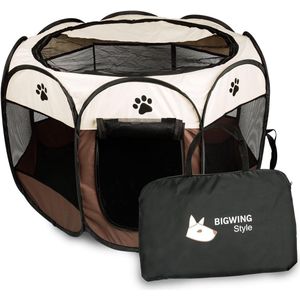 Opvouwbare Bench - voor Hond, Kat, Konijn of Knaagdieren - Hondenbench - Reisbench - Stoffen Bench - Hondenkooi - Transportbench