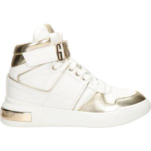 Guess - Maat 39 - Corten Dames Sneakers Hoog - White Platino