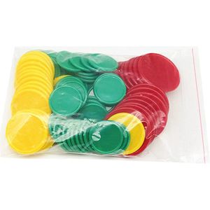 Fiches Gekleurd 3,7cm 50 stuks