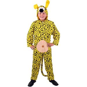 PartyXplosion - Marsupilami Aardig Beest Strip Kind Kostuum - Geel - Maat 104 - Carnavalskleding - Verkleedkleding