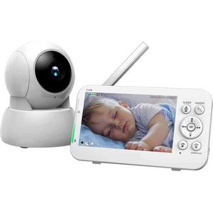 Babyfoon met Camera - Baby Monitor - 5 Inch HD Scherm - Op afstand bestuurbaar - Bestseller