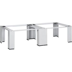 vidaXL - Wasmachine- - en - drogerverhoger - dubbel - wit
