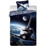 Astronaut Dekbedovertrek, Ruimtevaart - Eenpersoons - 140 x 200 cm - Katoen