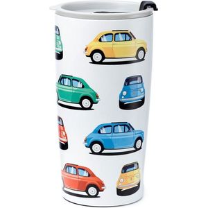 Retro Fiat 500 RVS Thermosbeker 500ml