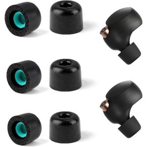 Set van 3 paar in-ear oordopjes van traagschuim compatibel met Sony WF-1000XM5, WF-1000XM4 en WF-1000XM3 - Antislip voor sport en dagelijks gebruik