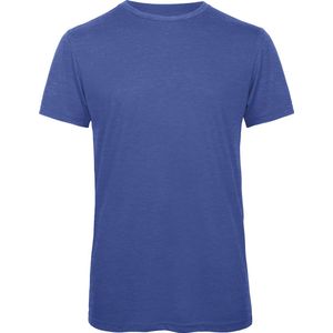 T-shirt met ronde hals 'Triblend men' B&C Collectie Heather Kobaltblauw - XXL