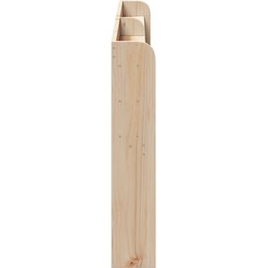 vidaXL - Hoofdbord - met - schappen - 180 - cm - massief - grenenhout