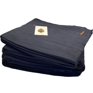 Bungalow Mirra donkerblauw katoen-linnen tafelkleed 150 x 260