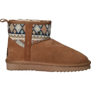 Warmbat Wallaby Woven Boots - Dames - Cognac - Maat 36