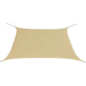 VidaXL Zonnescherm Vierkant 2x2m Oxford Stof Beige