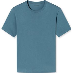 SCHIESSER Mix & Relax Cotton T-shirt - heren shirt korte mouw O-hals blauwgrijs - Maat: XL