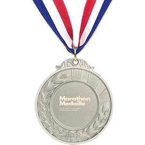 Akyol - 4 daagse medailles - marathon medailles gepersonaliseerd - medaille zilverkleuring - Medaille - marathonloper - medailles voor kinderen - medailles kinderfeestje - medailles voor kinderen voetbal