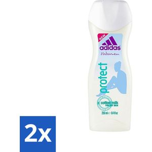 Adidas - For Women - Protect - Douchegel - 250ml - Voordeelverpakking - 2 stuks