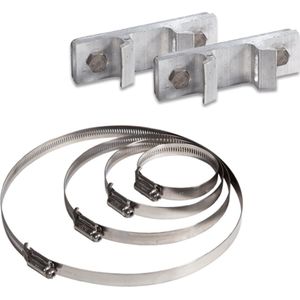 Lichtmastbeugel met Hi-Torque klemband set 140 mm - 232 mm
