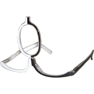 Make-up bril zwart/wit +2.5