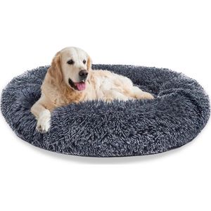 Topmast Fluffy Donut - Dierenmand - Donut Hondenmand - Antraciet grijs - 50 cm