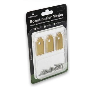 To the South® Robotmaaier Mesjes titanium geschikt voor Gardena Sileno Free 600 - 9 stuks