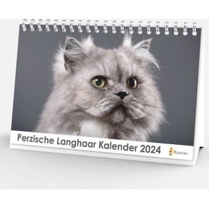 Bureaukalender 2024 - Perzische Langhaar - 20x12cm - 300gms