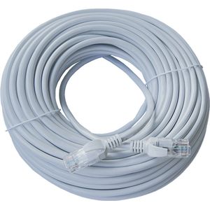 ValeDelucs Internetkabel 50 meter - CAT5 UTP Ethernet kabel RJ45 - Patchkabel LAN Cable Netwerkkabel - Grijs