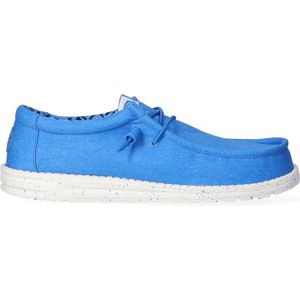 HEYDUDE Wally Canvas Heren Instappers Blue Maat 45