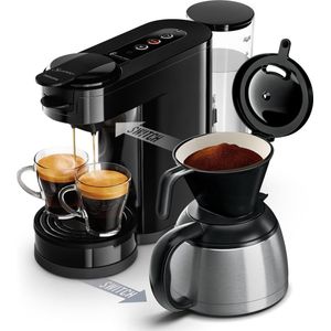 Philips Senseo Switch HD6592/60 - 2-in-1-koffiezetapparaat met filterkoffie en koffiepads - Zwart