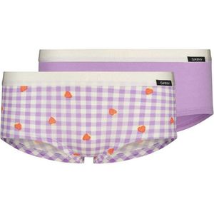 Skiny Korte short - 2 Pack s393 Purple - maat 170/176 (176) - Meisjes Kinderen - Katoen/elastaan- 030033-s393-176