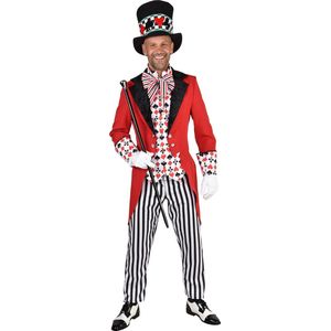 Magic By Freddy's - Casino Kostuum - Spin To Win Jack Pot Man - Rood - XL - Carnavalskleding - Verkleedkleding