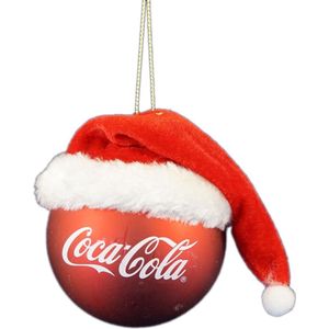 Coca-Cola Bal Met Kersthoed Kersthanger Ornament