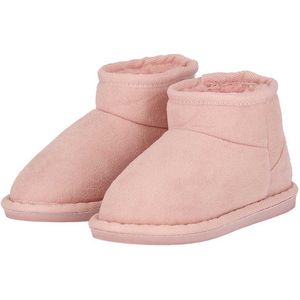 Morethansocks - Kinder pantoffels - Suede - Roze - Maat 33/34 - Sloffen jongens - Sloffen meisjes