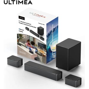 ULTIMEA - 5.1 Surround Sound - 3D Modus - Home Cinema - Hi Res Modus - 5 Speakers - 399W - Home Theater