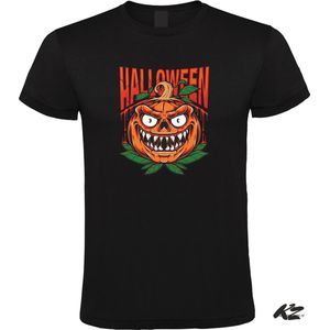 Klere-Zooi - Halloween - Pumpkin #1 - Zwart Heren T-Shirt - XL