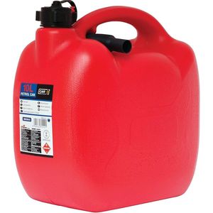 Car Plus Jerrycan Met Flexibele Vulslang 10 Liter Kunststof Rood