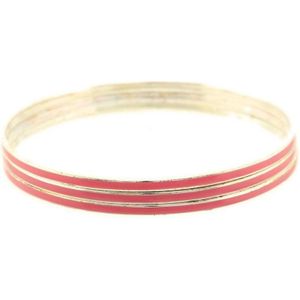 Behave Dames set 3 bangles roze 22 cm