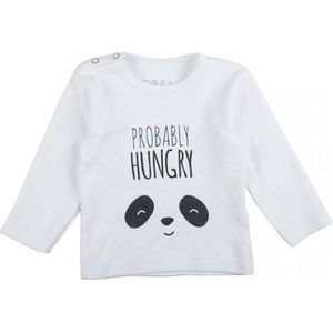 Plum Plum Hungry Panda T-shirt White Mt 74/80