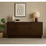 Dressoir Kaapstad mangohout 180x40x80 cm - Walnoot
